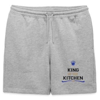 Cadeaux amusants pour hommes - Short de survêtement homme premium - gris chiné - Devant - AI Model Male 178 light (178cm)