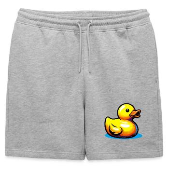 Caneton Canard Canard Canard - Short de survêtement homme premium - gris chiné - Devant - AI Model Male 178 light (178cm)
