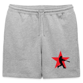 Baseball - Sport - Short de survêtement homme premium - gris chiné - Devant - AI Model Male 178 light (178cm)