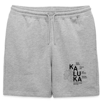 KALUKA_Club_Zahnraeder - Short de survêtement homme premium - gris chiné - Devant - AI Model Male 178 light (178cm)