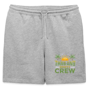 Équipage de la fête en Thaïlande - Short de survêtement homme premium - gris chiné - Devant - AI Model Male 178 light (178cm)