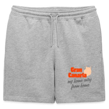 Gran Canaria comme chez soi loin de chez soi - Short de survêtement homme premium - gris chiné - Devant - AI Model Male 178 light (178cm)