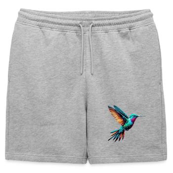 Colibri - Short de survêtement homme premium - gris chiné - Devant - AI Model Male 178 light (178cm)