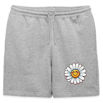 Pâquerette - Short de survêtement homme premium - gris chiné - Devant - AI Model Male 178 light (178cm)