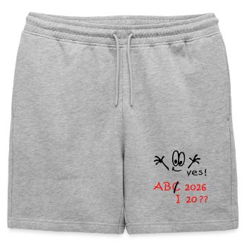 Abitur de rentrée scolaire 2026 ? - Short de survêtement homme premium - gris chiné - Devant - AI Model Male 178 light (178cm)