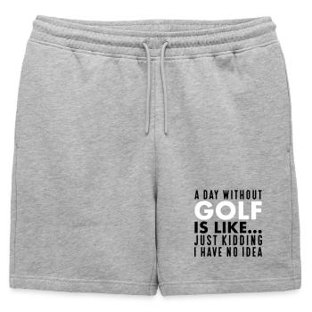Golf - Short de survêtement homme premium - gris chiné - Devant - AI Model Male 178 light (178cm)