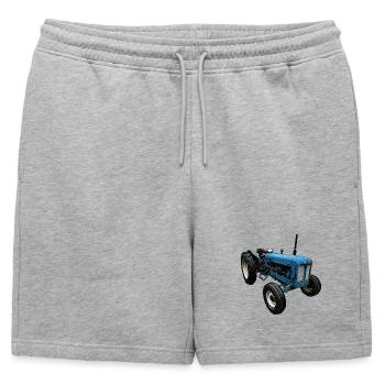 Super Tractor - Mens' Premium Organic Sweatshorts - heather grey - Front - AI Model Male 178 light (178cm)