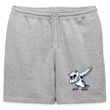 Harfang des neiges cool Dabbing Pose - Short de survêtement homme premium - gris chiné - Devant - AI Model Male 178 light (178cm)