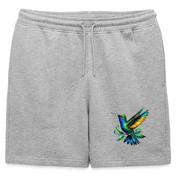 Colibri - Short de survêtement homme premium - gris chiné - Devant - AI Model Male 178 light (178cm)