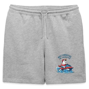 Licorne Cool Jet Ski - Short de survêtement homme premium - gris chiné - Devant - AI Model Male 178 light (178cm)