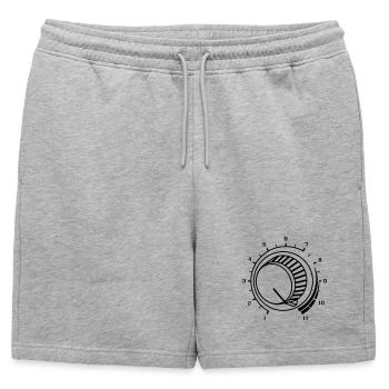 Volume, Monter le son, Volume, Musique, Fête, Son DJ - Short de survêtement homme premium - gris chiné - Devant - AI Model Male 178 light (178cm)
