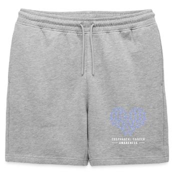 Cancer de l’œsophage Survivant du cancer de la chimiothérapie - Short de survêtement homme premium - gris chiné - Devant - AI Model Male 178 light (178cm)