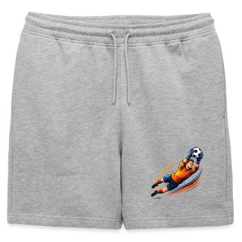 Gardien de but Maillot de gardien de football sauve Soccer - Short de survêtement homme premium - gris chiné - Devant - AI Model Male 178 light (178cm)