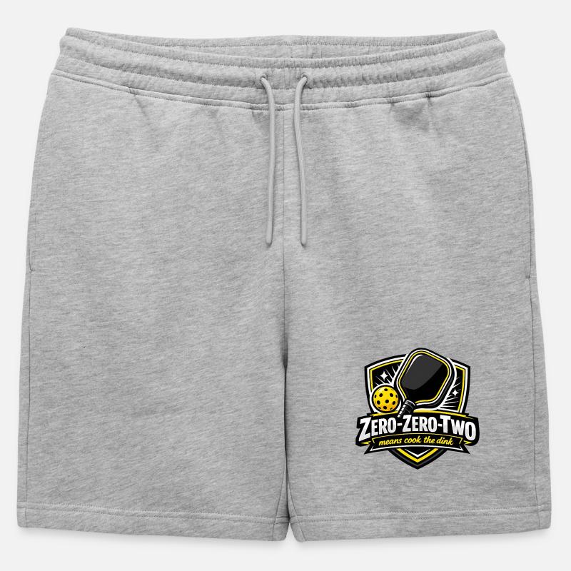 Zero-Zero-Two Pingpong Sieg Design - Männer Premium Organic Sweatshorts - Grau meliert
