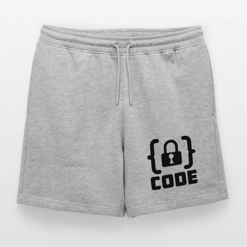 Code mit Sperrprogrammierer Männer Premium Organic Sweatshorts