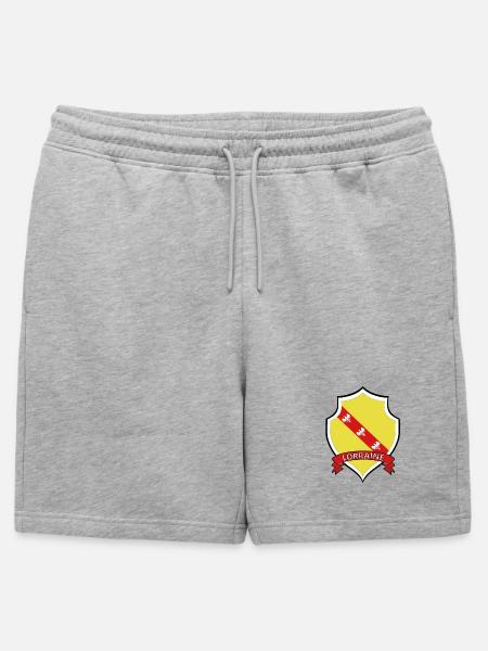 Lorraine - Short de survêtement homme premium - gris chiné