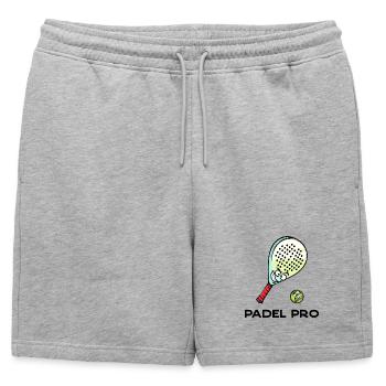 Déclaration de recul Racket Ball Déclaration Padel - Short de survêtement homme premium - gris chiné - Devant - AI Model Male 178 light (178cm)