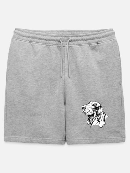 Bracco Italiano Portrait - Mens' Premium Organic Sweatshorts - heather grey