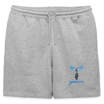 Médecin - Short de survêtement homme premium - gris chiné - Devant - AI Model Male 178 light (178cm)