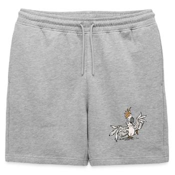 Amoureux Des Animaux, Animal De Compagnie, Tropical, Perroquet, Oiseau, Animal - Short de survêtement homme premium - gris chiné - Devant - AI Model Male 178 light (178cm)