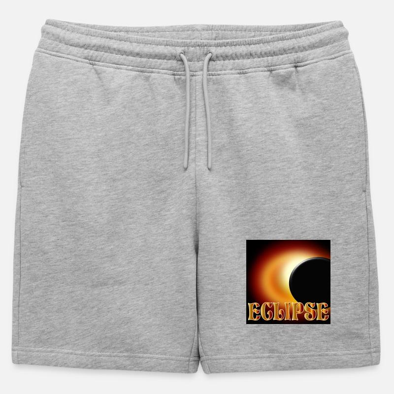 SOLAR ECLIPSE ECLIPSE ASTRONOMY - Mens' Premium Organic Sweatshorts - heather grey