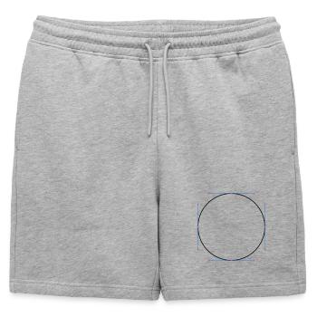 Vecteur de cercle - Short de survêtement homme premium - gris chiné - Devant - AI Model Male 178 light (178cm)