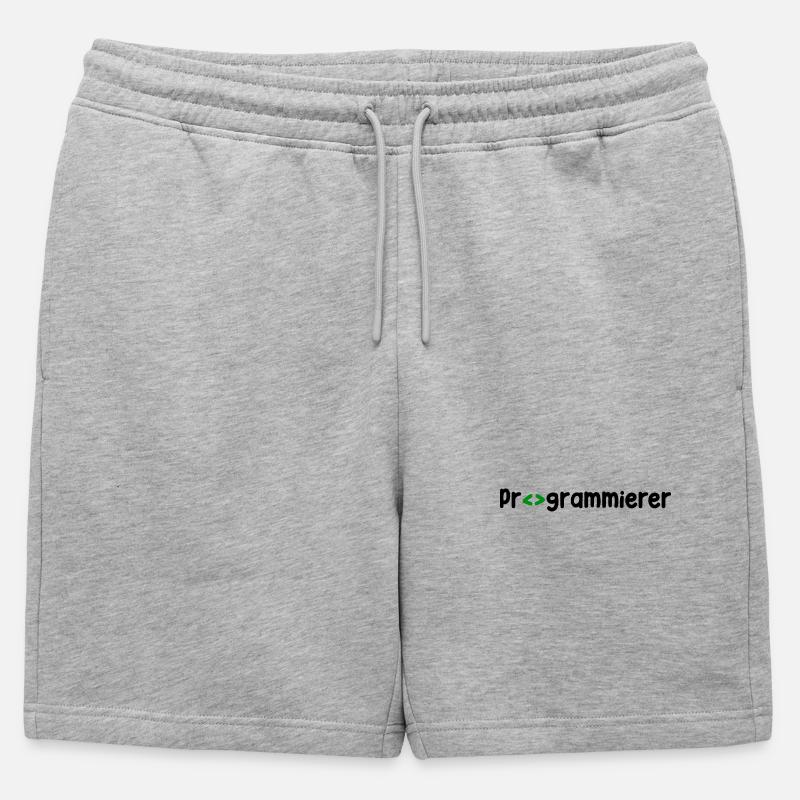 Programmierer Developer Webentwickler Skripting - Männer Premium Organic Sweatshorts - Grau meliert