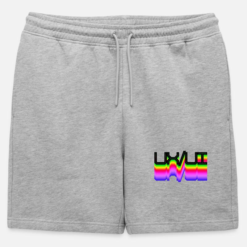 Code Developer Skripting Dev Computerfreak Geek - Männer Premium Organic Sweatshorts - Grau meliert