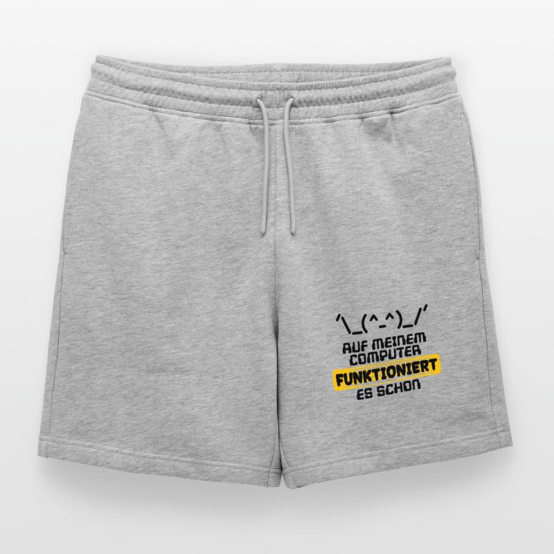 Developer Statement Code Skripting Programmierer Männer Premium Organic Sweatshorts