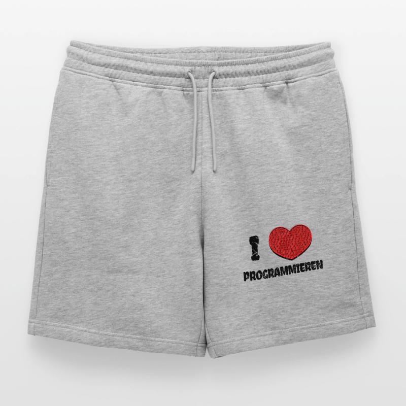 Developer Heart Web Developer Statement Computer Mens' Premium Organic Sweatshorts