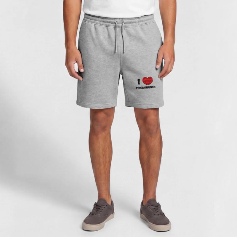 Developer Heart Web Developer Statement Computer Mens' Premium Organic Sweatshorts