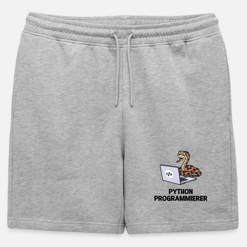 Programmierer Computer Code Developer Statement - Männer Premium Organic Sweatshorts - Grau meliert