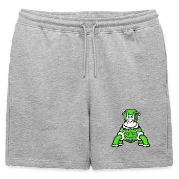 2 Friends Turtle Snail Riding Team Crew - Short de survêtement homme premium - gris chiné - Devant - AI Model Male 178 light (178cm)