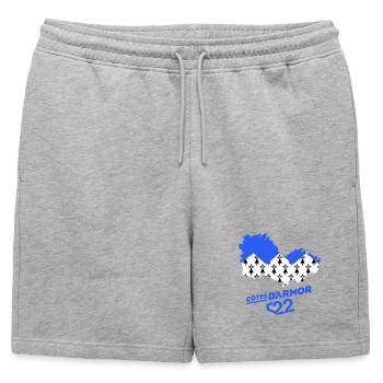 Cotes d'Armor 22  - Short de survêtement homme premium - gris chiné - Devant - AI Model Male 178 light (178cm)