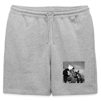Band of Horses - Mens' Premium Organic Sweatshorts - heather grey - Front - AI Model Male 178 light (178cm)