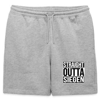 Victoire directe - Short de survêtement homme premium - gris chiné - Devant - AI Model Male 178 light (178cm)