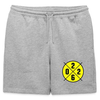 Cercle de l’année 2026 - Short de survêtement homme premium - gris chiné - Devant - AI Model Male 178 light (178cm)