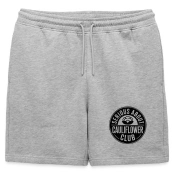 Le chou-fleur est sérieux à propos des choux-fleurs - Short de survêtement homme premium - gris chiné - Devant - AI Model Male 178 light (178cm)