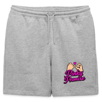 T-shirt Promis Cœur Promis Mot d’Honneur - Short de survêtement homme premium - gris chiné - Devant - AI Model Male 178 light (178cm)