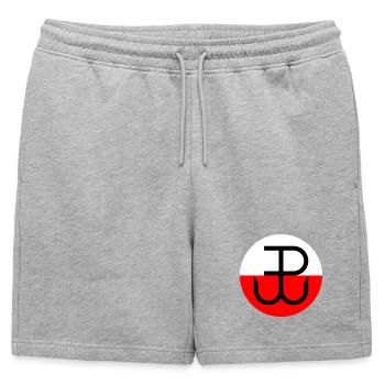 Kotwica Poland - Mens' Premium Organic Sweatshorts - heather grey - Front - AI Model Male 178 light (178cm)