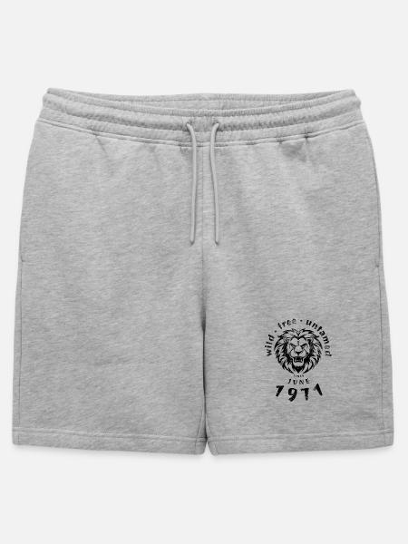 Wild, free & untamed since 06/1971 - Mens' Premium Organic Sweatshorts - heather grey