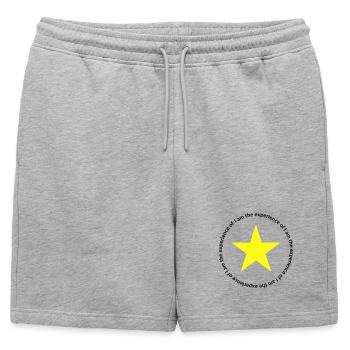 Mantrique 2 - Je suis - Short de survêtement homme premium - gris chiné - Devant - AI Model Male 178 light (178cm)