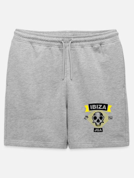 IBIZA – JGA unter Palmen - Männer Premium Organic Sweatshorts - Grau meliert