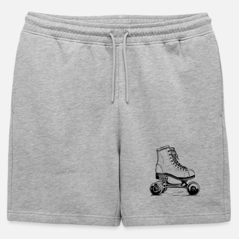 Rollerskates - Männer Premium Organic Sweatshorts - Grau meliert