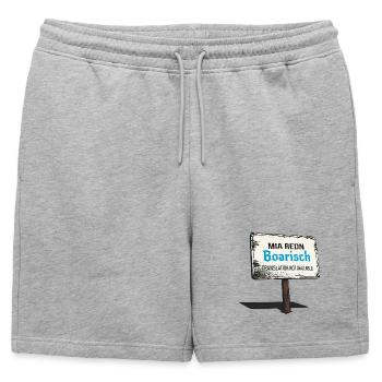 Mia Redn Dialecte bavarois Humour - Short de survêtement homme premium - gris chiné - Devant - AI Model Male 178 light (178cm)