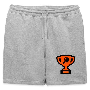 Vainqueur du tournoi de tennis de table Cup - Short de survêtement homme premium - gris chiné - Devant - AI Model Male 178 light (178cm)