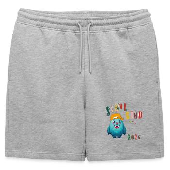 Effectifs scolaires 2026 - Short de survêtement homme premium - gris chiné - Devant - AI Model Male 178 light (178cm)