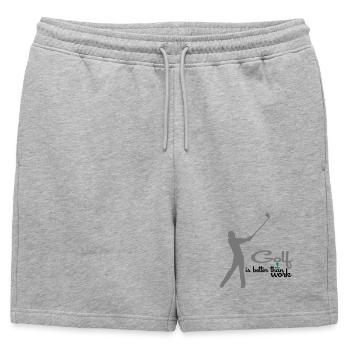 golf - Short de survêtement homme premium - gris chiné - Devant - AI Model Male 178 light (178cm)