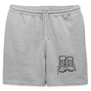 Bottes de randonnée - Short de survêtement homme premium - gris chiné - Devant - AI Model Male 178 light (178cm)