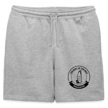 Planche à voile / Véliplanchiste / Windsurf / - Short de survêtement homme premium - gris chiné - Devant - AI Model Male 178 light (178cm)